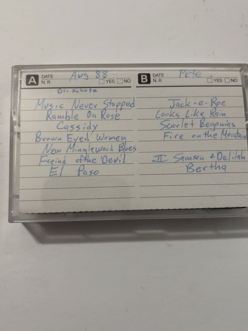 1973 Grateful Dead Memorial Auditorium Utica NY Live Cassette March 21 (1 of 2)