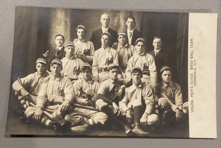 Men's Guild Baseball Team Granville NY Photo Postcard (1 of 2)