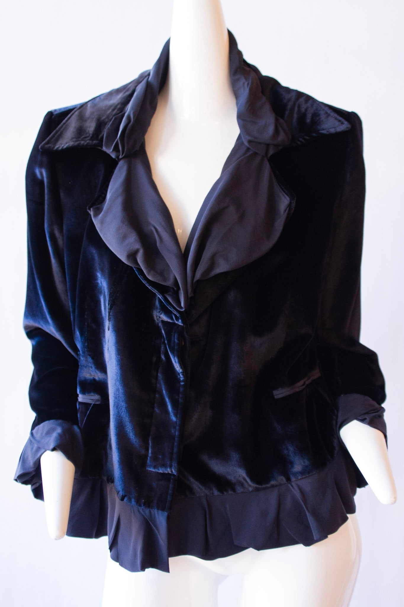 Yves Saint Laurent Black Velvet Jacket, Fall/Winter 2002 Collection (1 of 9)