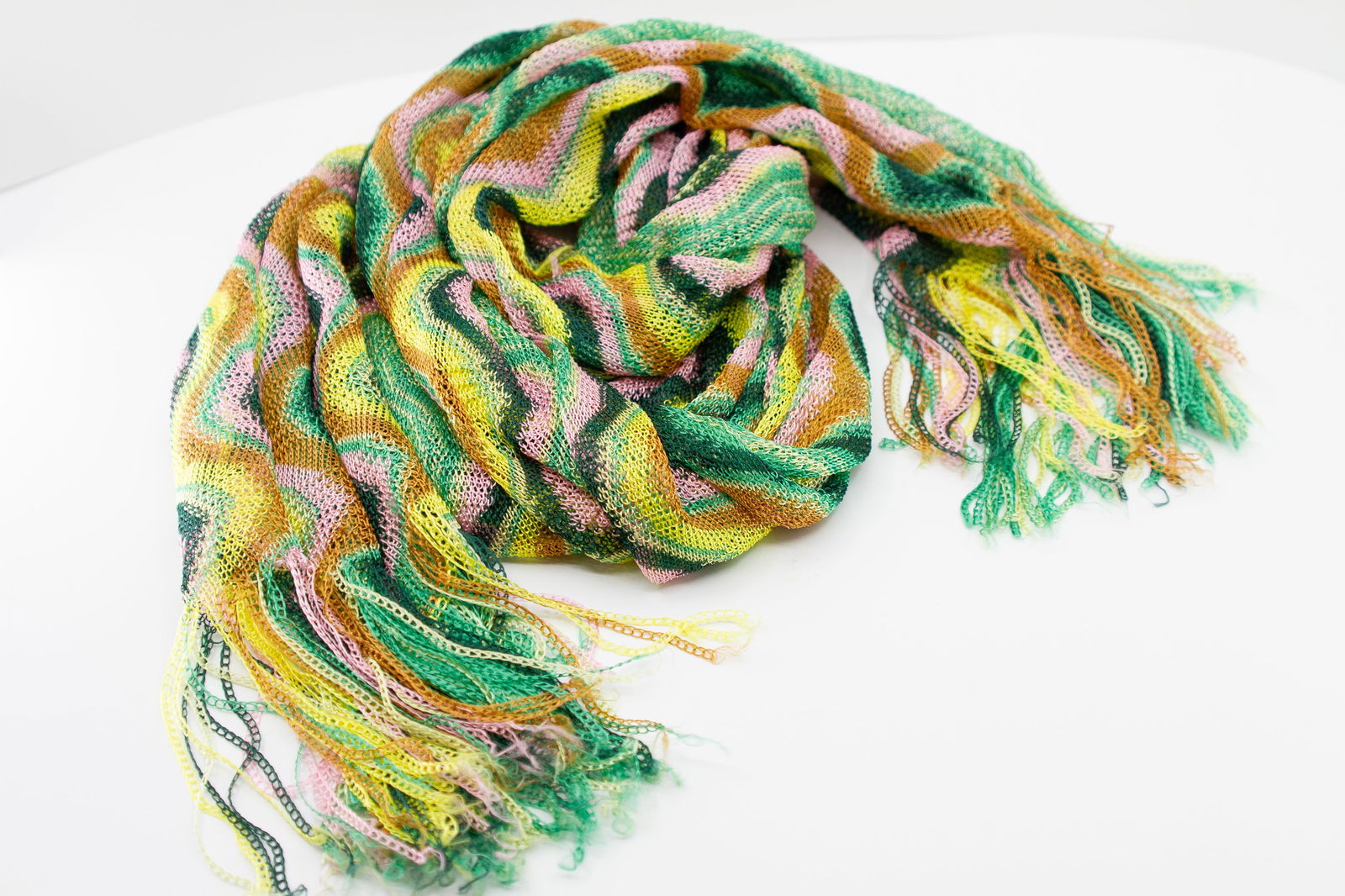 MISSONI, Two Multi-Color Green Scarf (1 of 6)