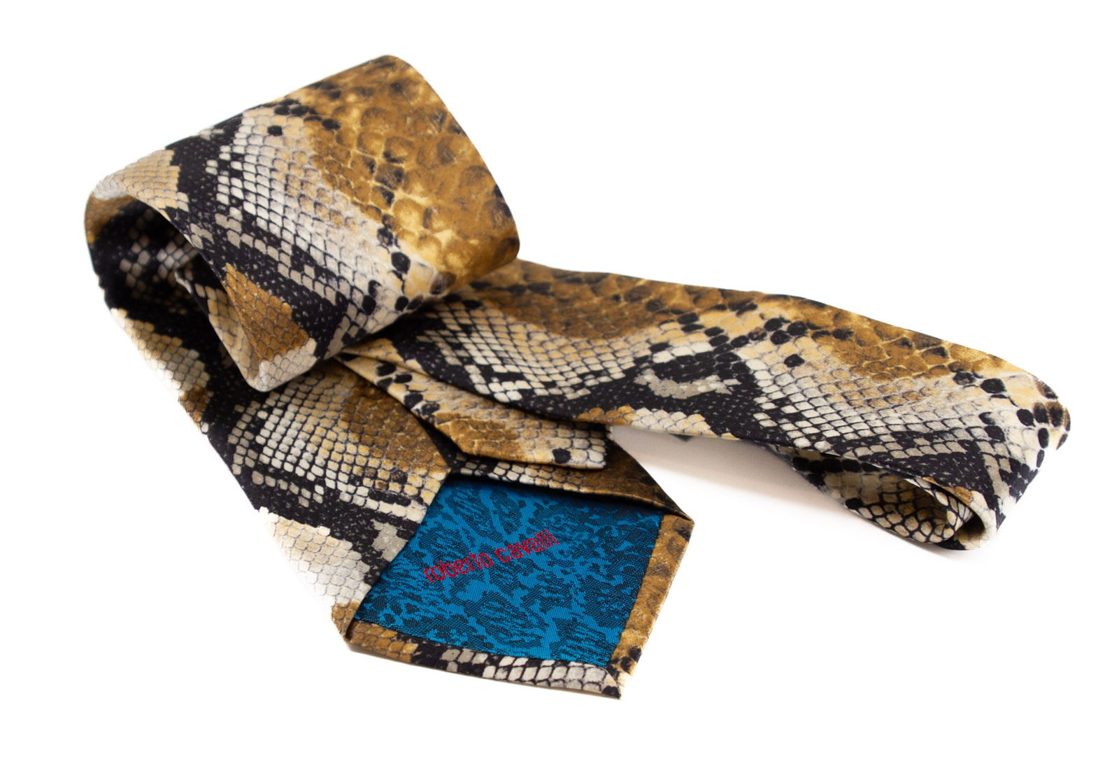 ROBERTO CAVALLI Snake Print Neck Tie (1 of 3)