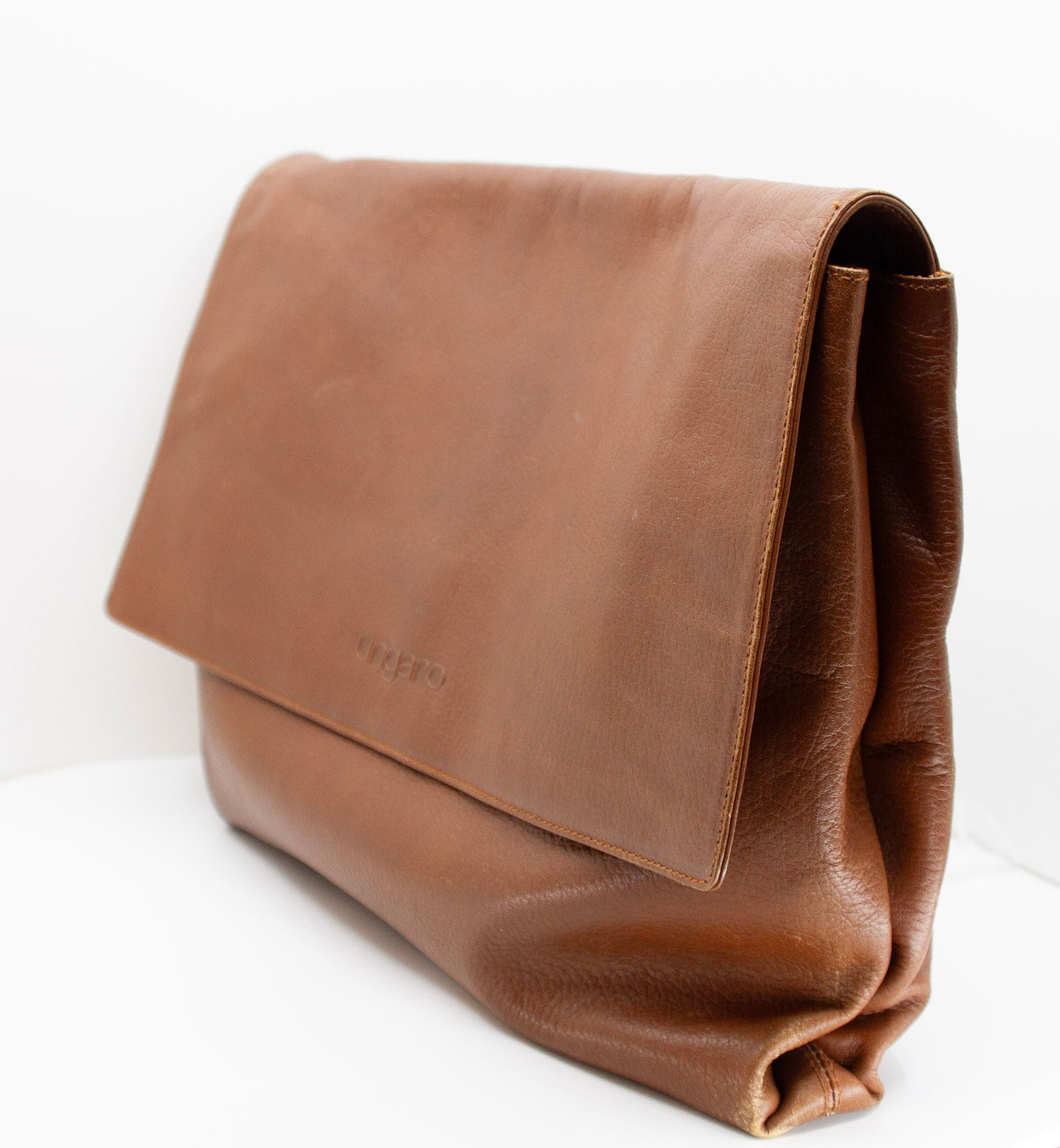 EMANUEL UNGARO PARIS Brown Leather Laptop Bag (1 of 7)