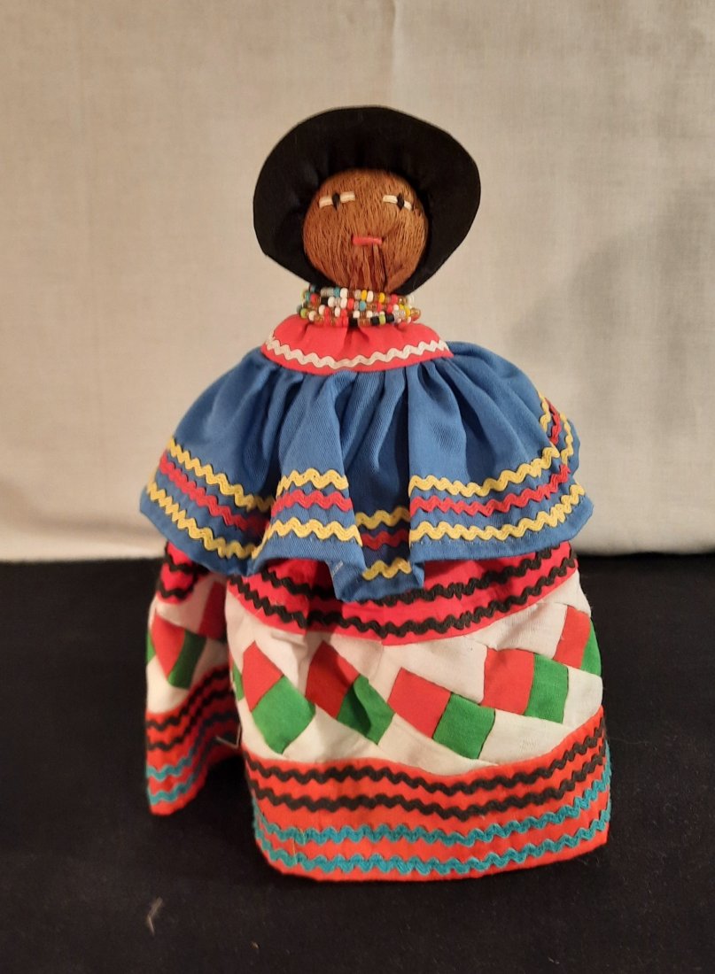 Antique Seminole Native American Beaded Doll Thread Sewn Doll Indian Made (1 of 7)