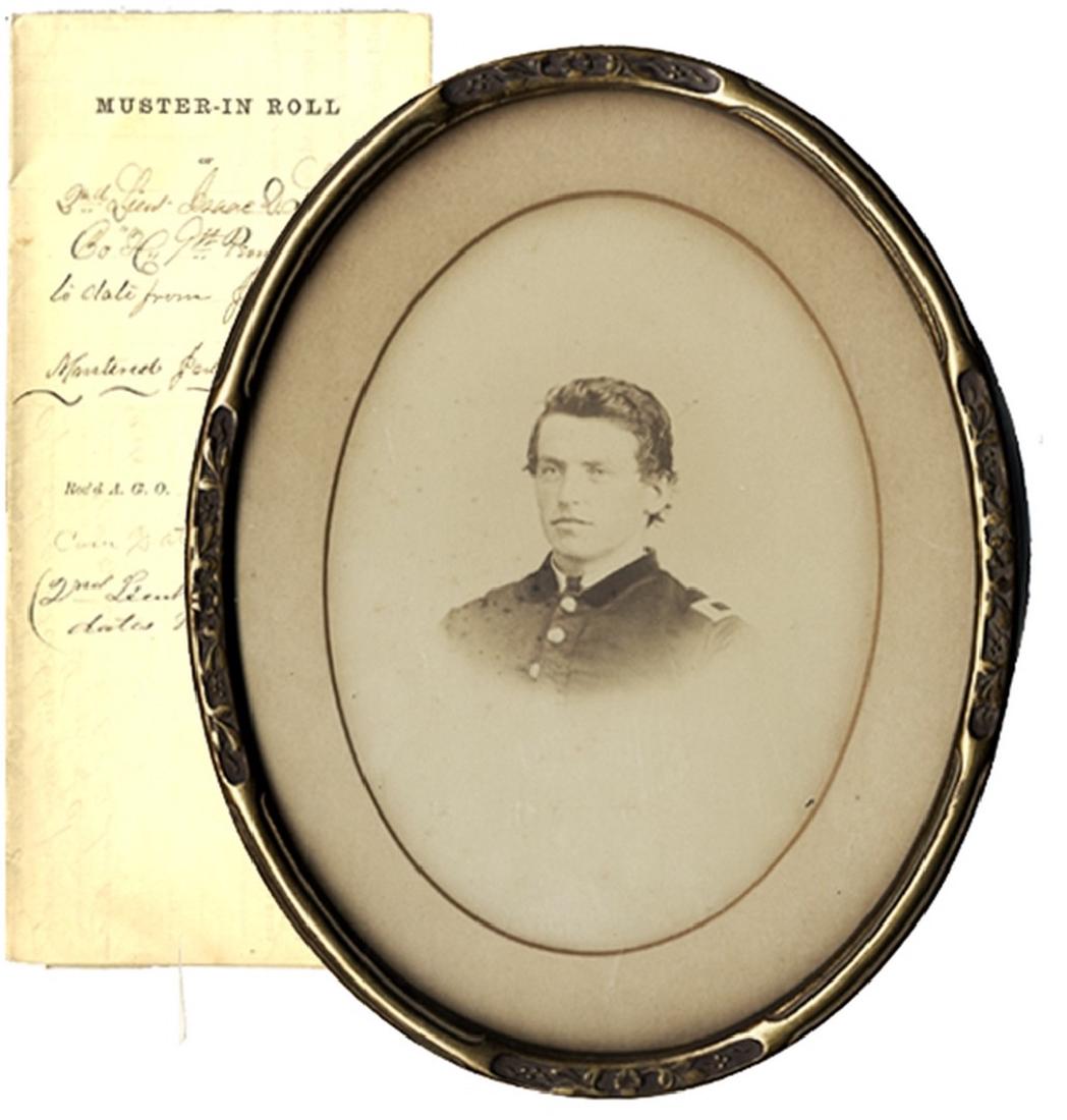 Albumen Image And Muster-In Roll For Isaac D. Landis (1 of 1)