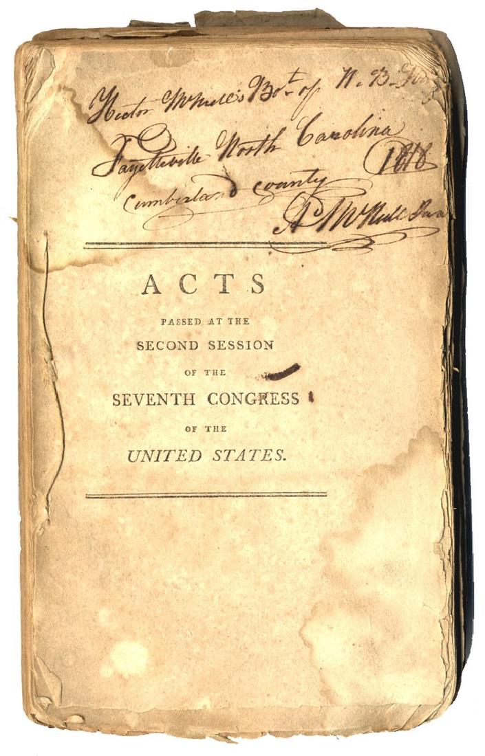 Acts Passed Under Thomas Jefferson’s First Congress (1 of 1)