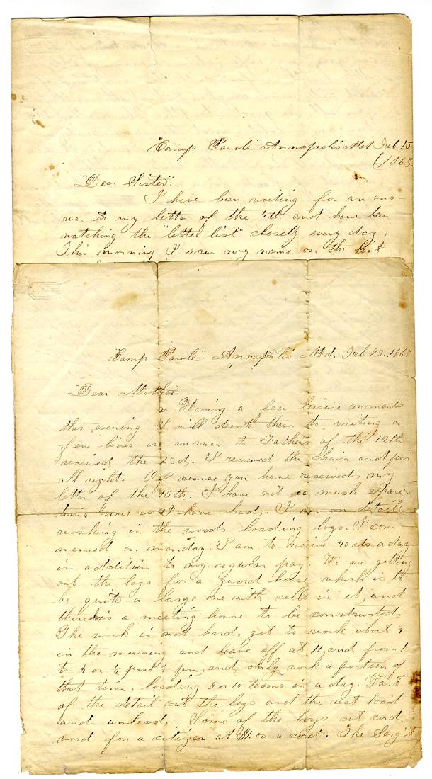 A Pair of New Hampshire POW Letters (1 of 1)
