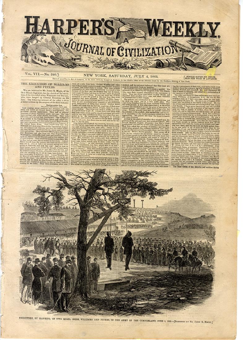 Slave Gordon, the Scarred Back Contraband & Executions