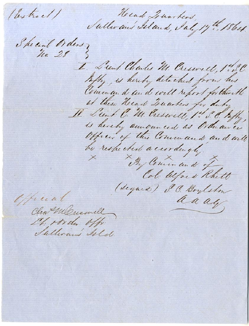 Special Order Issued Under The Authority Of Colonel (1 of 1)