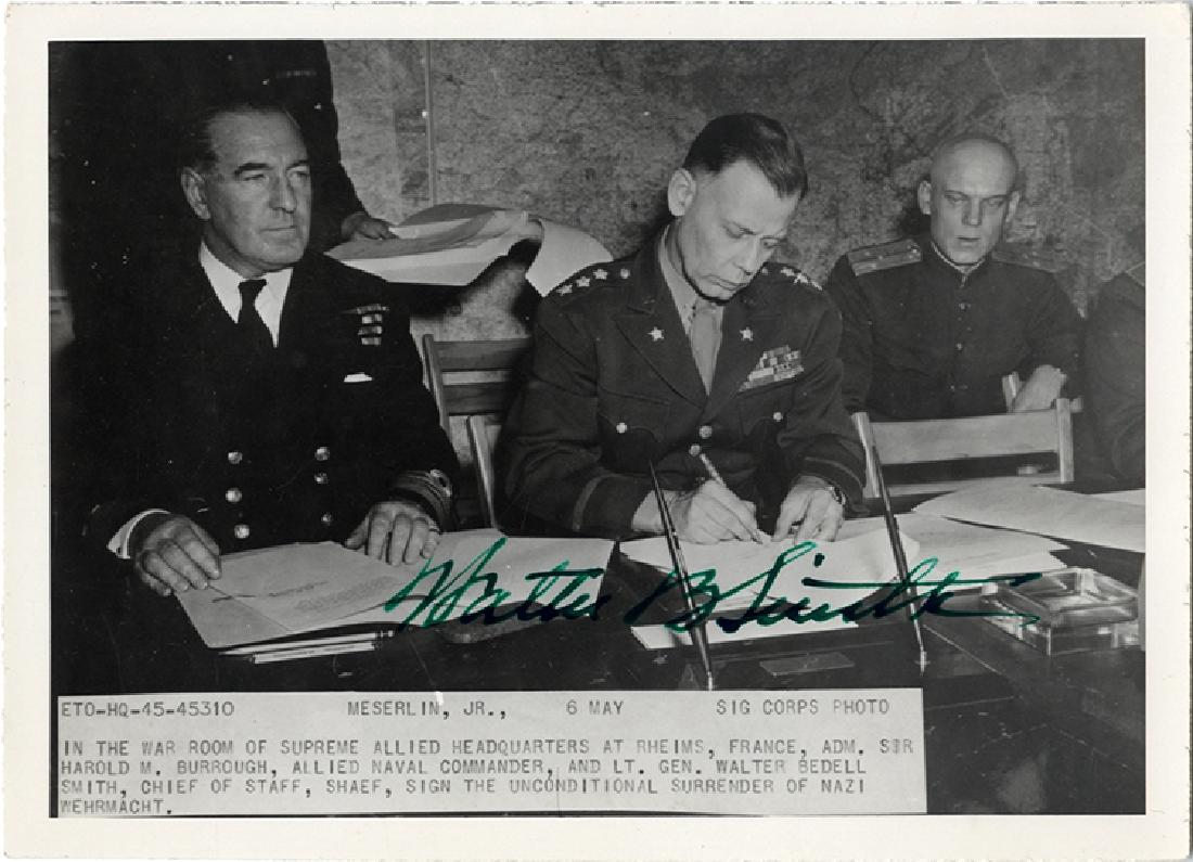 He Later Became Head of the CIA: SMITH, Walter B. (1895-1961) as a senior officer of the United States Army who served as General Dwight D. Eisenhower's chief of staff at Allied Forces Headquarters (AFHQ) during the Tunisia Campaign 