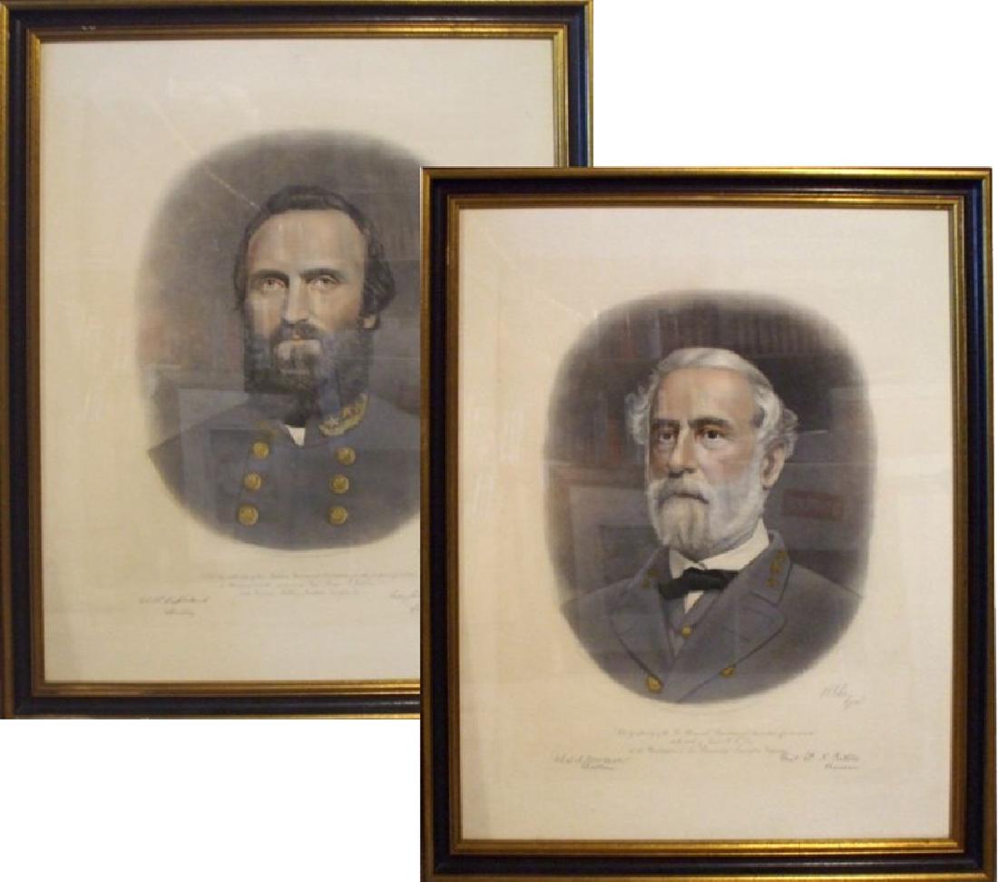 Two Fine Colored Engravings of Generals Robert E. Lee (1 of 3)