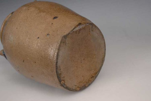 Ovoid Blue Decorated Stoneware Jar - 5