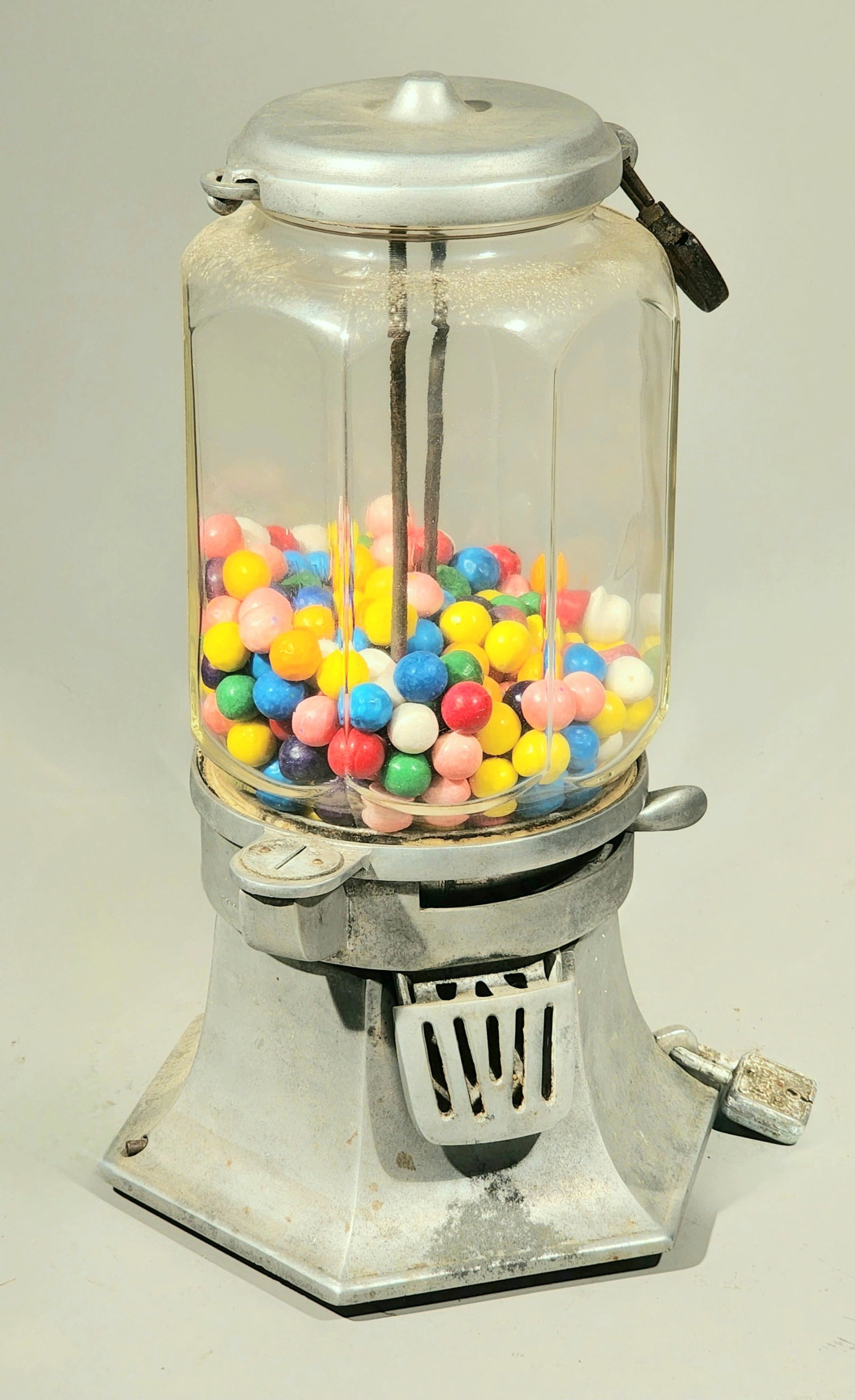 Vintage, Coin Operated, Metal Gumball Machine (1 of 6)