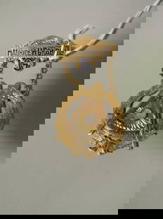 14k Masonic Breast Plate: 16.3g Total Weight