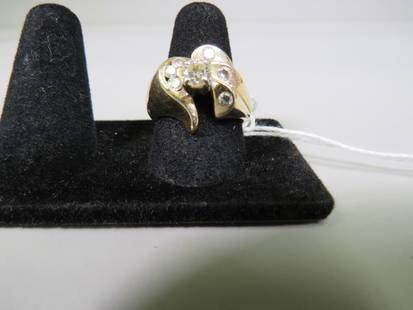 14k Diamnond Fasion Ring: 7.75g Total Weight. .80ct Diamond TW