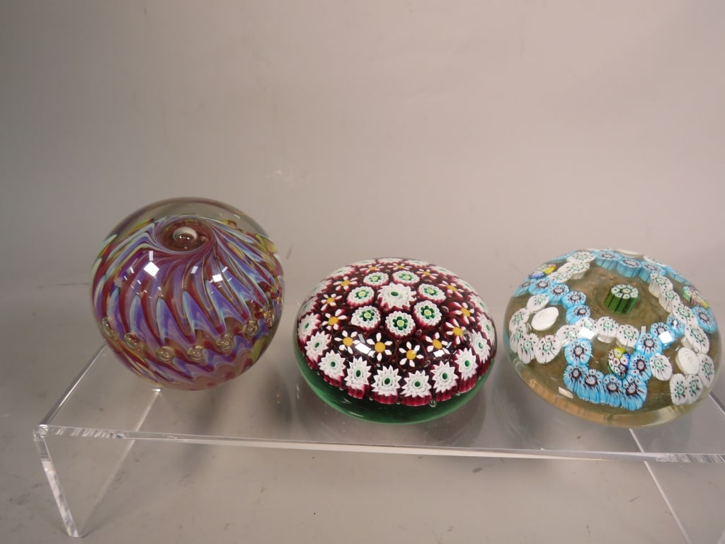 (3) Murano Paperweights (1 of 8)