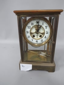 Early Pendulum Brass Clock