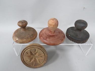 (4) Vintage Butter Molds