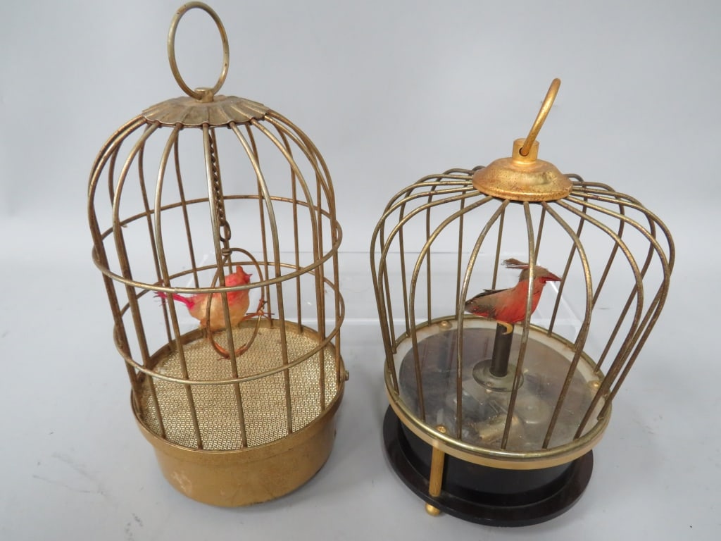 (2) Metal Birdcage Music Boxes (1 of 5)