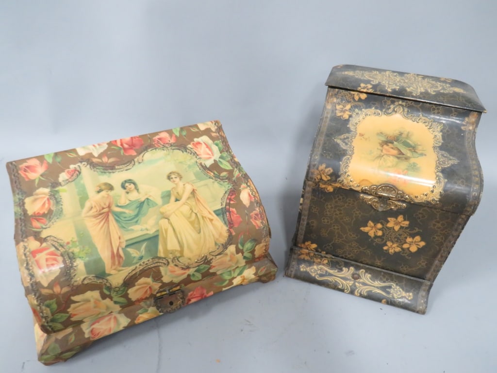 Decorated Dresser Box, and Collar Box (1 of 7)