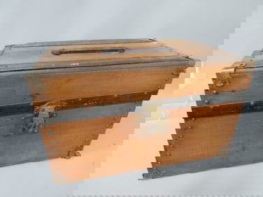 Early Wooden Child's Trunk