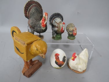 (6) German Candy Containers