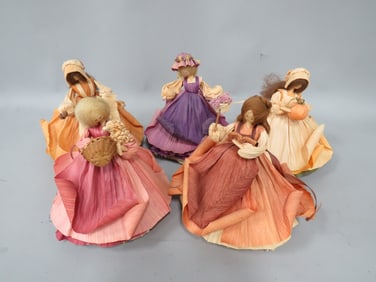 (5) Corn Husk Dolls by Inan's