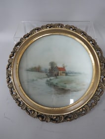 Painted Porcelain Plate