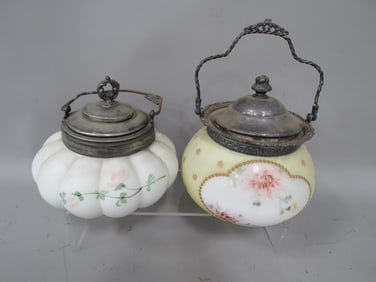 (2) Victorian Biscuit Jars