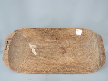 Early American Wood Dough/Trencher  Bowl