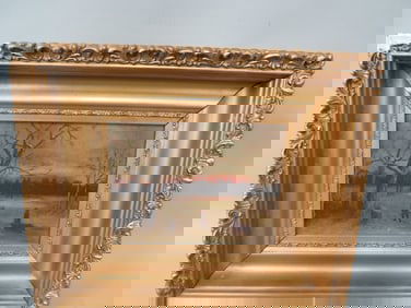 Late 1800's Gold Framed Oil-on-Board