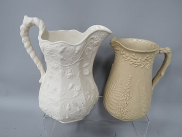 (2) Wedgewood 19th Century Pitchers