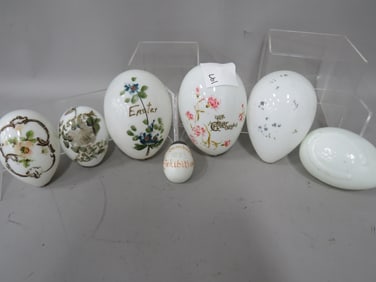 (7) Early Blown Easter Eggs