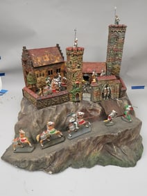 Hausser-Elastolin Castle w/ Figures