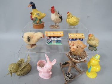 Eleven (11) Easter Asst. Animals & Items
