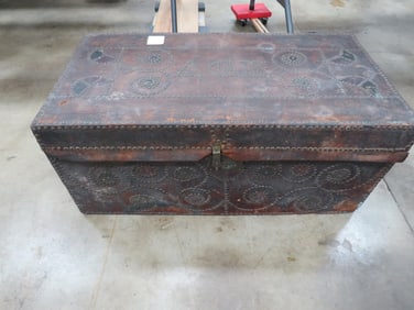 1850's Leather Trunk