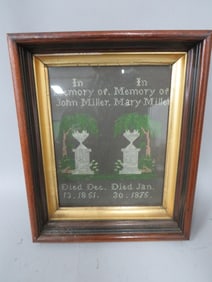 Memorial Needlework Picture