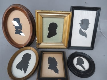 (1) 1850 Silouhette & (5) 1930 Silouhette Pics