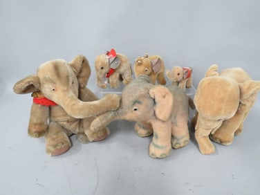 (6) Steiff Elephants