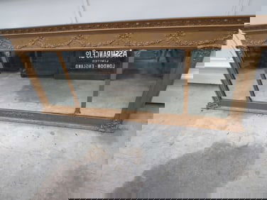 Over-the-Mantle 3-Panel Guilded Mirror