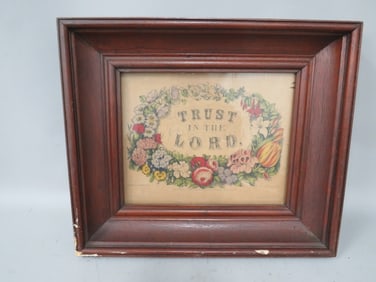 1872 Framed Currier & Ives Print