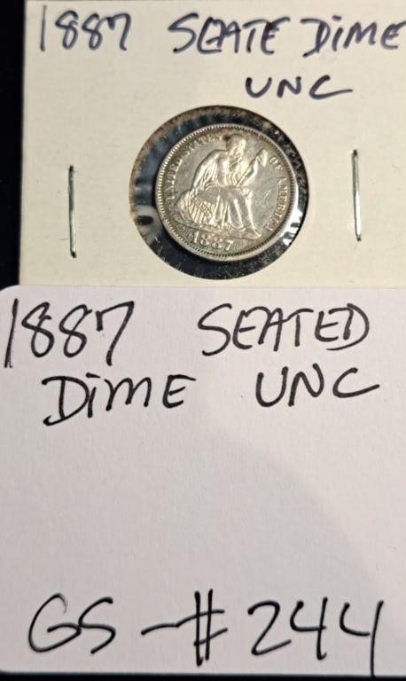 1887 Seated Dime (1 of 2)
