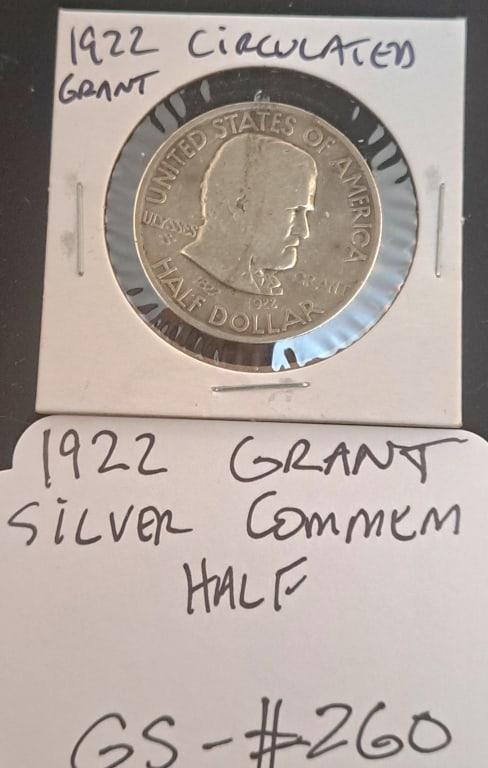 1922 Grant Silver Comm. Half Dollar (1 of 2)