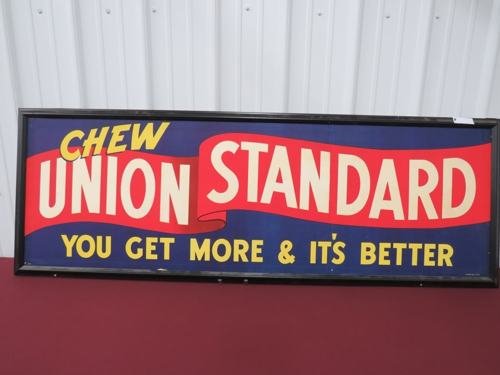 union standard chewing tobacco Union Standard Tobacco Sign