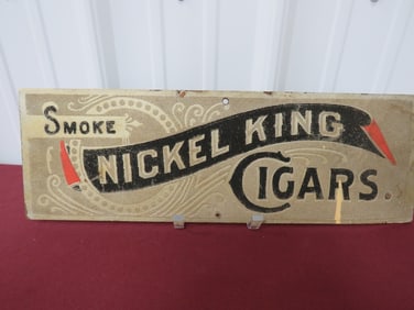 Smoke Nickel King Cigar Sign