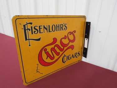 El Semlohr'S Cinco Cigars Flange Sign
