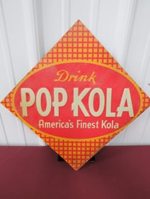 NOS Pop Kola Metal Sign