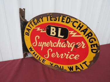 Flanged Bl Supercharger Service Sign