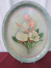 1901 Chaz. E. Grover Grocer Advertising Tray