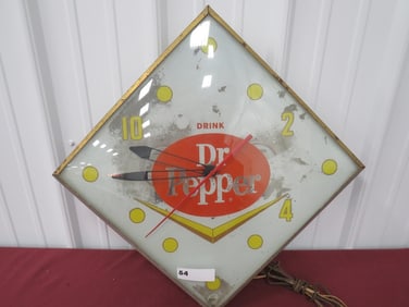 Drink Dr. Pepper' Double Pam Clock