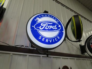 Ford 'Authorized Service' Lighted Spinner